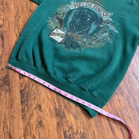 Vintage 90s Eddie Bauer "Field's Finest" Black Lab Sweatshirt - Made in USA - Picture 10 of 16